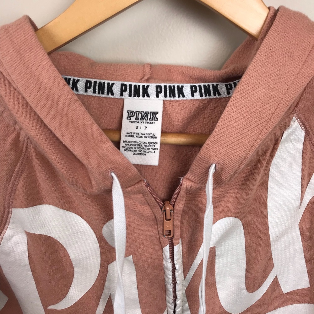 Victoria’s Secret PINK Small Zip Front Hoodie - Picture 2 of 4